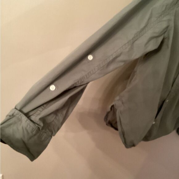 CITIZENS OF HUMANITY SIZE LARGE SAGE NOVA KAYLA SHRUNKEN SHIRT REVOLVE - Picture 6 of 11